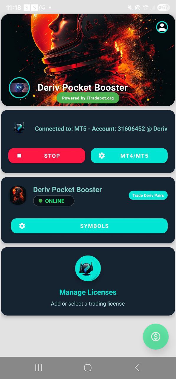 iTrade Robot - Mobile Trading Bot
